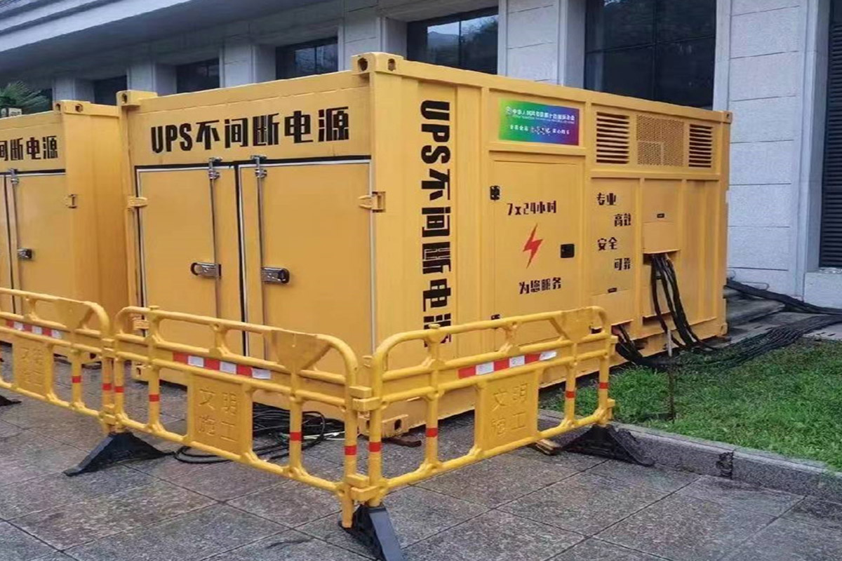 工布江达发电机租赁施工现场